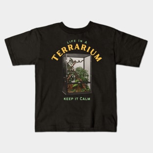 Life in a terrarium - Keep it calm - Snail Terrarium Kids T-Shirt